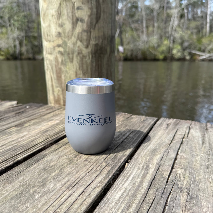 Shore Sip Wine Tumbler - Grey