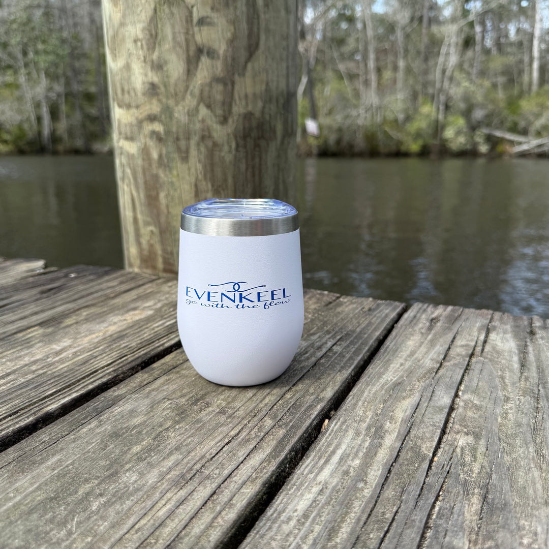 Shore Sip Wine Tumbler - White