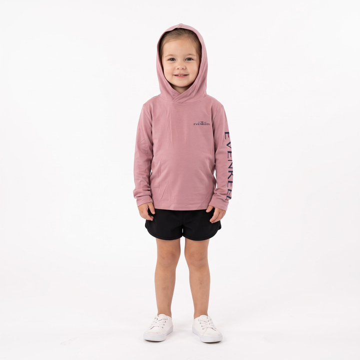 Offshore Drift Hooded Bamboo Sun Shirt - Youth - Pink