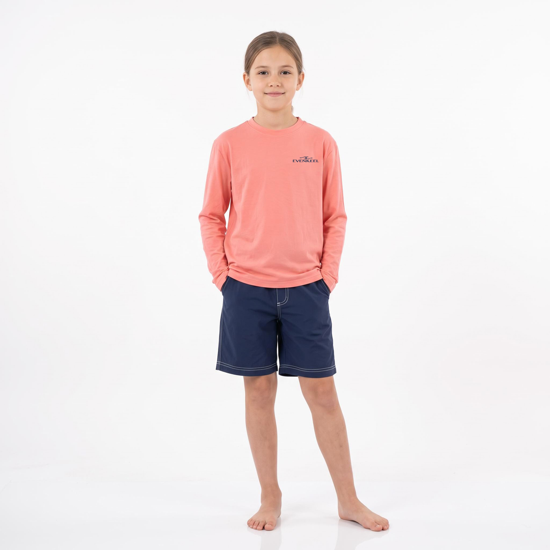 Offshore Drift Bamboo Sun Shirt - Youth - Salmon