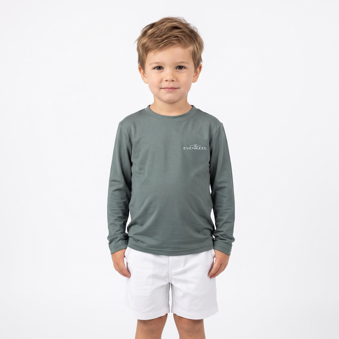 Offshore Drift Bamboo Sun Shirt - Youth - Grey