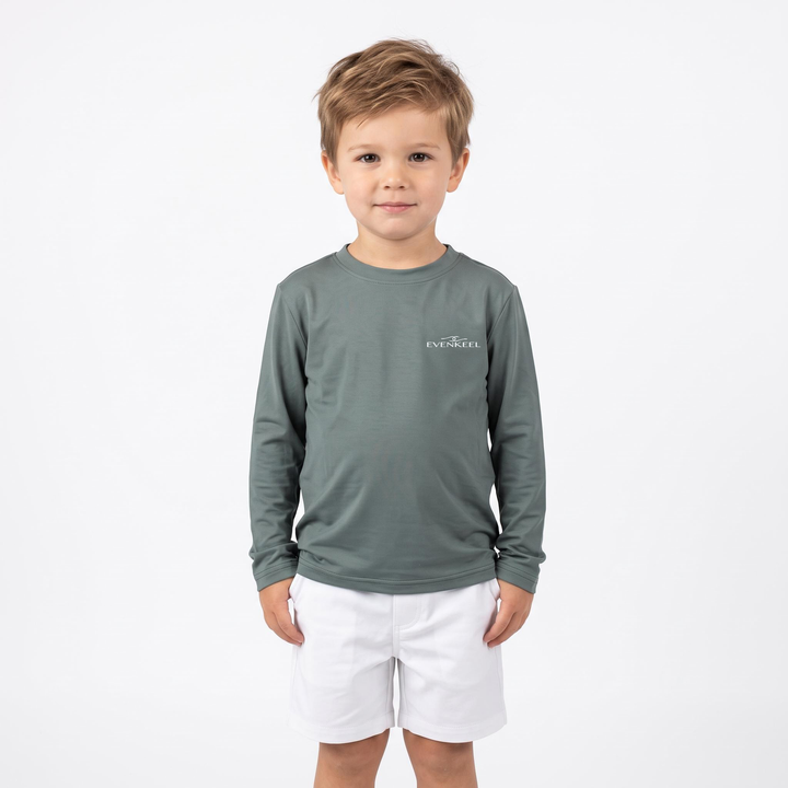Offshore Drift Bamboo Sun Shirt - Youth - Grey